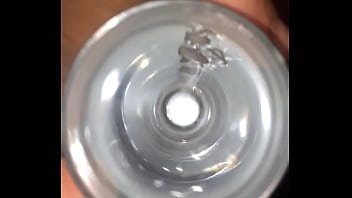 Preview 2 of Masturbation For Money - cum piss glass