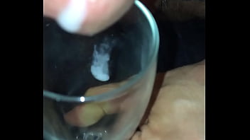 Preview 1 of Masturbation For Money - cum piss glass