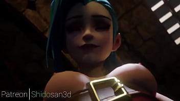 Preview 2 of Sunny Leona Xxxx Movie - Jinx get a fuck ( league of legends ) 3D animation