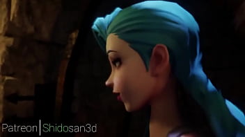 Preview 1 of Sunny Leona Xxxx Movie - Jinx get a fuck ( league of legends ) 3D animation