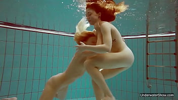 Preview 3 of Threesome Indian Chubby - Two hot chicks enjoy swimming pool naked