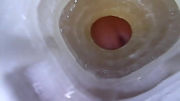 Preview 2 of Russian Milt - Closeup inside view of fucking and cuming in fleshlight
