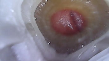 Preview 1 of Russian Milt - Closeup inside view of fucking and cuming in fleshlight