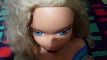 Preview 2 of Beeganal Sex - My jizz goes directly to Barbie doll head