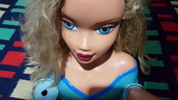 Preview 1 of Beeganal Sex - My jizz goes directly to Barbie doll head