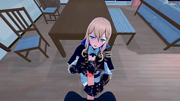 Preview 1 of Licking Luna Orgy - Jean gets POV fucked on a table before taking doggystyle creampie - Genshin Impact Hentai.