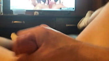 Preview 3 of Spiderman Carton Sex - Byboy jacking off to  tranny porn