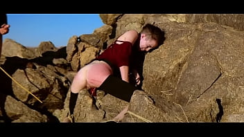 Preview 2 of School Sex Videos On Tamil - Petite submissive Brooke Johnson gets a rough fucking and hard caning on the desert rocks,  then play with cum for a long time