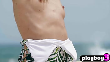 Preview 2 of Stoping Did - Small tits blonde Francy Torino shows nice body in outdoor photo session