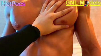 Preview 2 of No Hands Cd Cum - Hot Nipple play and muscle worship muscle Asian guy