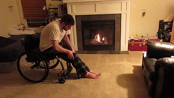 Preview 3 of Ass And Female - Para Man Stretches Out Muscle Tone - Excersize Feet
