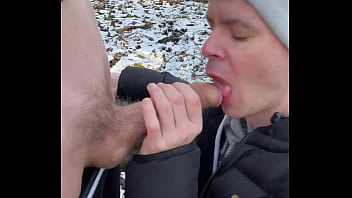 Preview 1 of Xxx Swallowing Vids - Sledding day turns into Extreme cum play day with massively HUNG Local Lad This is So cute- his Just turned 18