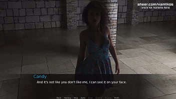 Preview 1 of Mrj Time - Lancaster Boarding House | Horny teen slut with hot small tits sucks and jerks off a big cock using milking table | My sexiest gameplay moments | Part #9