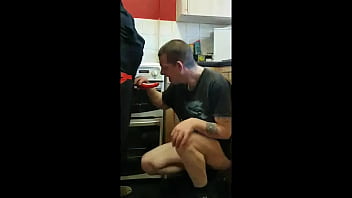 Preview 2 of Ugly Nerd - pegging my boyfriends ass in the kitchen a public cornfield and the bathroom taking ass to mouth throw out part 12