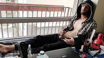 Preview 3 of Lil Baby Xxx - Wanker by the window