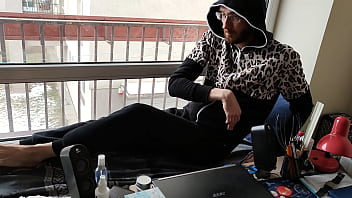Preview 1 of Lil Baby Xxx - Wanker by the window