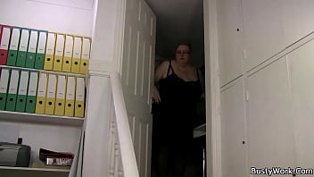 Preview 1 of Thai Amanter - Doggy-fucj huge titted secretary on the stairs