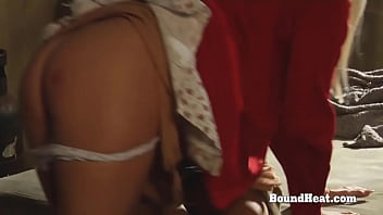 Preview 4 of Av Idult - Bent Over Lesbian Slave Licking Madames Pussy Till Orgasm