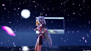 Preview 1 of Chubby Girls Fucking Two Boys - MMD R18 Number Nime H a k u