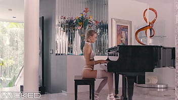 Preview 1 of Old Young Orge - Gorgeous Emma Hix Gets Her Feet Wet With Cum - Wicked