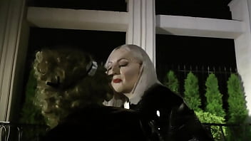 Preview 2 of Collage Girl Sex Class Room - Home Video BDSM Fetish Fun in PVC with French Maid Sissy Slut (Arya Grander)