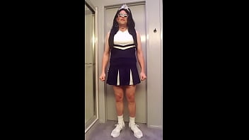 Preview 1 of Japanese Idol Cumshot - My First Cheer Uniform (Sporty Version)