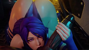 Preview 4 of Mandy Fowlers - Psylocke BBC Ahegao PMV