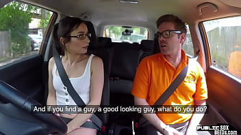 Preview 2 of Claire Dames Elevator - Italian babe publicly doggystyled in car