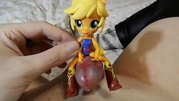 Preview 3 of Porntream Live - [EroNekoKun] - MLP AppleJack Plush Toy transform into Girl