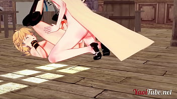 Preview 4 of Sex Filing Shooting - Genshin Impact Yaoi - Venti makes Aether his own in the canteen with crempie