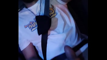 Preview 4 of Ucka Guy - Young Big Uncut Cock Latino Public Jerking Off In a Taxi On the streets of Medellin city Got caught multiple times