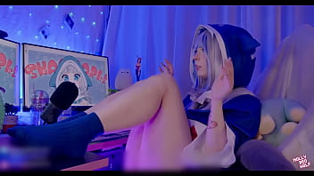Preview 1 of Techer Astodant - Gawr Gura and her lustful side - MollyRedWolf
