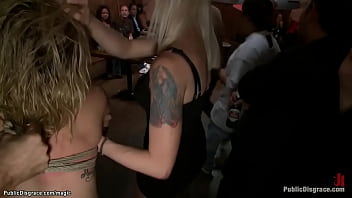 Preview 3 of All Teen Cum Dump - Small tits bound blonde public banged