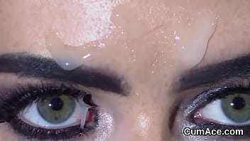 Preview 3 of Ten X12 Ten X - Wicked hottie gets sperm shot on her face swallowing all the ejaculate