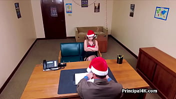 Preview 1 of Lola Telor - Head teacher fucks two before holidays at the office