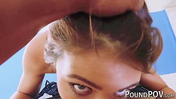 Preview 2 of Puclic Sec - Adriana sucks big dick before doggystyle fucking