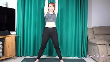Preview 1 of Teen New Porno - AuntJudys - Busty 56yr-old Step-Auntie Red&#039_s Big Tit Workout