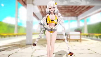 Preview 2 of Dog And Sweet Girl Xxx - MMD R18 Marin Dreamin&rsquo_