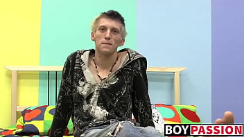 Preview 2 of Love Sex Full Hd 1080p - Skinny Ian jerks off his big cock after interview