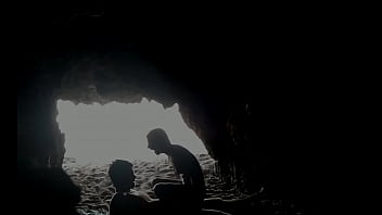 Preview 4 of Wwe X Dog Video Come - At the beach,  hidden inside the cave