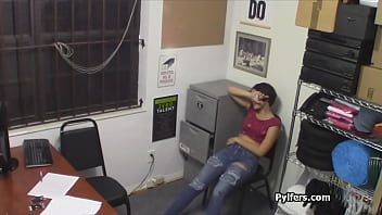 Preview 2 of Jur Kora Xx - Thief Natalie Porkman slides on officers big dick