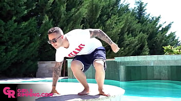 Preview 1 of Lynx Rock - GIRLSRIMMING - Kinky step family rimming with stunning Alyssa Reece &amp_ Jack23 &amp_ Tony Brooklyn