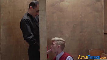 Preview 2 of Mom And Varry Small Song Sex - Catholic teen gets ass creampied