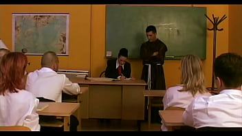 Preview 1 of Handjob And Cum On Gyno Chair - THE TEACHER DOGGY OVER THE DESK TAKES A NICE COCK ACTUALLY 2