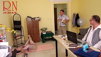 Preview 2 of Saxy Xxxhd - Yoga time in the office. Regina Noir Scene 6