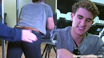 Preview 2 of Large Really View English - Straight Boy Craig Mentions Its His Birthday And Gets A Real Birthday Spanking