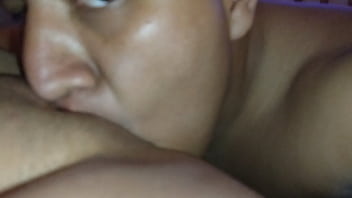 Preview 2 of Dangl Sex - nice eye contact pussy eating to my wife before missionary fuck