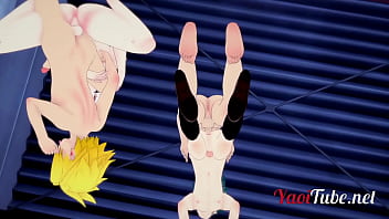 Preview 4 of Falso Gerente - Boku No Hero Yaoi - Orgy Todoroki,  Kaminari,  Bakugo &amp_ Deku Fuck Together with crempie