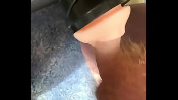 Preview 1 of Dog Licking Dick Till He Cum - Fleshlight fuck