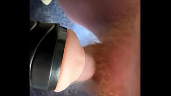 Preview 4 of Dog Licking Dick Till He Cum - Fleshlight fuck